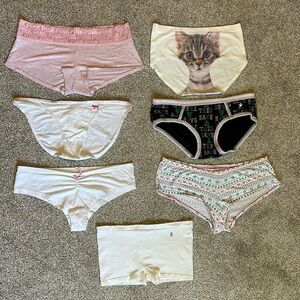 7 pairs size medium underwear
